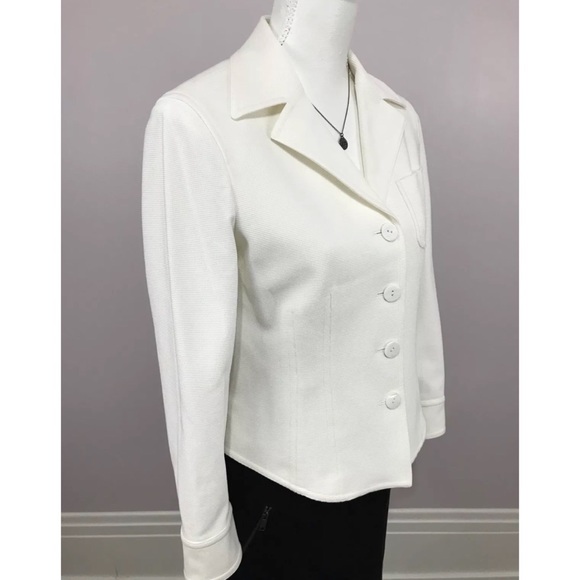 DANA BUCHMAN Petite Textured Structured Blazer - Picture 3 of 4